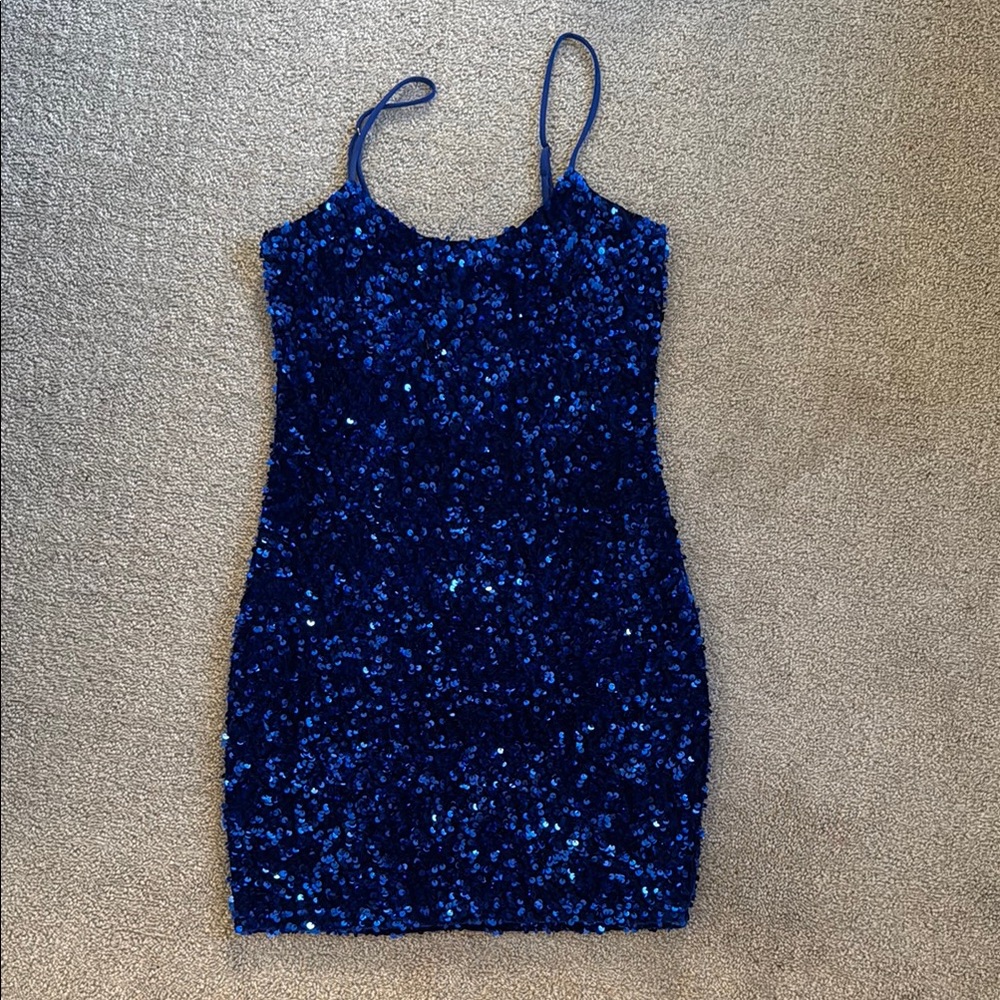 Lucy in the Sky Blue Sequin Dress